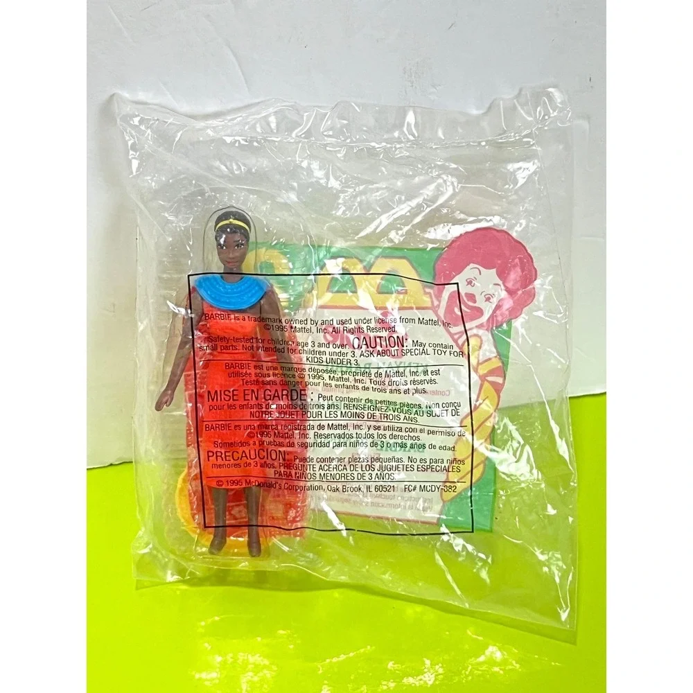 Vintage 1995 McDonalds Happy Meal Kenyan Barbie Figurine Dolls of the World New